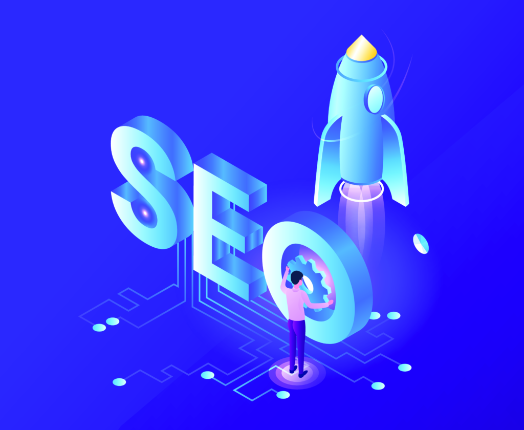 reshot illustration seo rocket xtrsjngw32